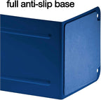 Acrimet Premium Metal Bookends (Heavy Duty) (Deep Blue Color) (1 Pair)