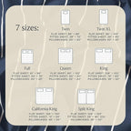 LuxClub 4 PC Queen Size Sheet Set Bed Sheets, Breathable Luxury Deep Pockets Wrinkle Free Cooling Sheets Machine Washable Hotel Bedding (Queen, Striped Navy)