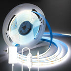 iNextStation COB LED Strip Light White 6000k 16.4FT 5M DC12V CRI 93+ Dimmable Flexible LED Tape Lights for Bedroom, Kitchen, TV Backlight, Cupboard, Wardrobe, Home Lighting Decor