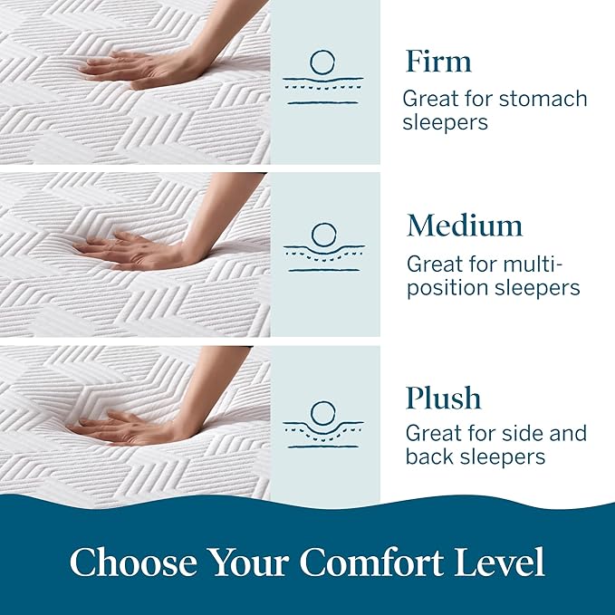 Lucid 10 Inch Memory Foam Mattress - Plush Feel - Infused with Refreshing Bamboo Charcoal and Cooling Gel - Bed in a Box - Temperature Regulating - Pressure Relief - Breathable - Queen Size