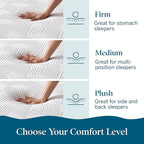 Lucid 10 Inch Memory Foam Mattress - Plush Feel - Infused with Refreshing Bamboo Charcoal and Cooling Gel - Bed in a Box - Temperature Regulating - Pressure Relief - Breathable - Queen Size