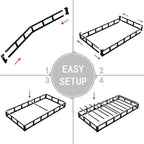 3 Inch Low Profile Box Spring Twin XL for Twin XL Bed,Heavy Duty Mattress Foundation,Metal Bed Base,Non Slip/Easy Assembly