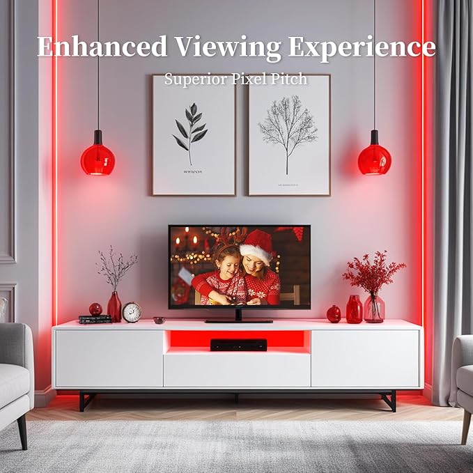 iNextStation COB LED Strip Light Red 16.4FT 5M, DC12V CRI 93+ Dimmable Flexible LED Tape Lights for Bedroom, Kitchen, TV Backlight, Cupboard, Wardrobe, Home Lighting Decor