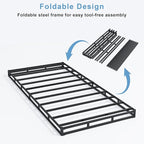 3 Inch Low Profile Box Spring Twin XL for Twin XL Bed,Heavy Duty Mattress Foundation,Metal Bed Base,Non Slip/Easy Assembly