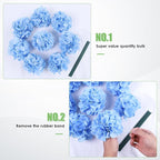 AVIVIHO 65 Pcs Blue Hydrangea Artificial Flowers Bulk Realistic Fake Hydrangeas Silk Flowers with Stems for Home,Weddings,Centerpieces,Party,Arch Backdrop,Forals Arrangement Decor