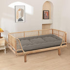 MAXYOYO Cot Japanese Floor Futon Mattress, Single Size Tatami Mat Sleeping Pad Foldable Roll Up Boys Girls Narrow Mattress Kids Lounger Pillow Bed