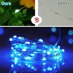 33ft 100LED Fairy Lights Battery Operated, 2 Pack 16.5ft 16 Color Changing String Lights with Remote Timer, RGB Waterproof Twinkle Lights for Indoor Outdoor Room Garden Yard Gift Party Christmas Decor