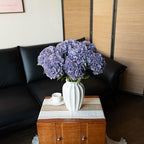 4Pcs 22'' Lifelike Artificial Hydrangea,2 White & 2 Light Purple Large Real Touch Flowers Artificial Flowers Dry Flowers Outdoor Wedding Christmas Office Family Party Living Room Table Deco