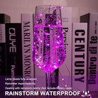 6 Pack LED Fairy Lights 7ft Battery Powered Waterproof, Silver Wire 20 Led Pink Mini String Mason Jar Lights for DIY Wedding Party Bedroom Patio Easter Christmas