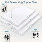 Airensky 3 Inch Memory Foam Mattress Topper, Cooling Gel Infused High Density King (76"x80") Topper with Removable Skin-Friendly Cover, Bed Topper for Pressure Relief Back Pain, CertiPUR-US Certified
