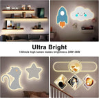 White COB Led Strip Lights Max with RF Remote, 16.4ft 3000K Dimmable Ultra Bright Warm White COB Light Strip, Adhesive Indoor COB Led Lights for Living Room, Shelf, Cabinet