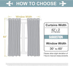 ChrisDowa 100% Blackout Curtains for Bedroom with Black Liner, 2 Thick Layers Total Blackout Thermal Insulated Grommet Window Curtains 2 Panels Set (Cappuccino, 42 x 63 Inch)