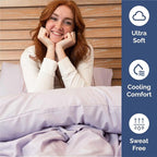 King Size 4 Piece Sheet Set - Comfy Breathable & Cooling Bed Sheets Set - Hotel Luxury Bedding for Women, Men, Kids, Teens, Boys & Girls - Deep Pockets, Soft, Wrinkle Free - Oeko-Tex - Light Lavender