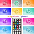 dalattin 32.8ft Led Strip Lights,RGB Led Lights for Bedroom Color Changing Light,Decoration for Bedroom Room Party,Halloween Decor with 44 Keys Remote,1 Roll of 32.8ft