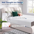 Amazon Basics Memory Foam Mattress, Medium Firm, 12 Inch, Full, White/Grey
