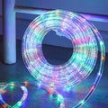 33ft 240 LED Rope Lights, 110V 2 Wire Connectable Waterproof Rope Lights, Indoor Outdoor Multicolor Light Rope for Deck, Patio, Pool, Camping Lighting Decorations (Multi-Colored)