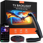 FFJ TV Lights That Change with TV, 21.3ft Cuttable TV LED Backlight for 90-100 Inch Screen and PC Monitor, TV Backlight with Sensor, Smart App Control, Game & Music Sync Color Changing Light