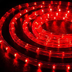 50ft LED Rope Lights Outdoor, 360 LED Connectable and Flexible Tube Lights with 8 Modes, Waterproof LED Rope Lighting for Garden, Patio, Pool, Bedroom, Party, Indoor Outdoor Christmas Decoration (Red)
