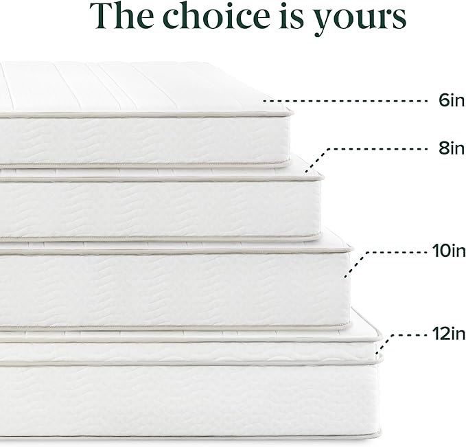 ZINUS 10 Inch Foam and Spring Hybrid Mattress [New Version], Queen, Fiberglass Free, Medium Firmness, Durable Support, Certified Safe Foams & Fabric, Mattress in A Box