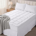 OLANLY Twin Quilted Fitted Mattress Pad – Soft Pillow Top Mattress Topper, Down Alternative Fill, Cooling Comfort Breathable Mattress Cover, Machine Washable Deep Pocket Mattress Protector, White