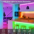 KEELIXIN Bluetooth Music Sync LED Strip Lights for Bedroom - APP & Remote Control, RGB Home Decor Lights, Luces Led para Cuarto