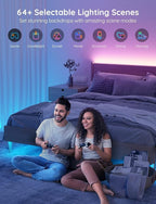 Govee LED Strip Lights 100ft, LED Lights for Bedroom, WiFi RGB LED Lights work with Alexa and Google Assistant, 64 Modes and Music Sync, Strip Lights for Indoor, Home Decor, 2 Rolls of 50ft