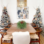Artificial Christmas Norfolk Pine Arrangement with Red Berries and Pinecones 10 Inch Holiday Table Centerpiece in Rustic Wooden Box Faux Tabletop Arrangement for Home Mantel Xmas Dining Table Decor