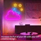 66FT Led Neon Rope Lights Control with App/Remote,Flexible Led Rope Lights,Multiple Modes,IP65 Outdoor RGB Neon Lights Waterproof,Music Sync Gaming Led Neon Strip Lights for Bedroom Décor