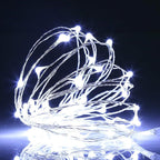 Homemory 2 Pack 20 Ft 60 LED Fairy Lights Battery Operated String Lights with Remote Waterproof 8 Modes Firefly Twinkle Christmas Lights for Christma Tree Wreath Decorations(Cool White)