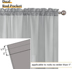 Aiyufeng Light Grey Sheer Window Curtains 63 Inches Long 2 PCS- Rod Pocket Living Room Curtain Panels Voile Textured Soft and Lightweight Window Treatments for Bedroom Decor, 40W x 63L Inches