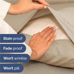 Twin XL Size 3 Piece Sheet Set - Comfy Breathable & Cooling Bed Sheets Set - Hotel Luxury Bedding for Women, Men, Kids, Teens, Boys & Girls - Deep Pockets and Wrinkle Free - Beige (Heathered Sheets)