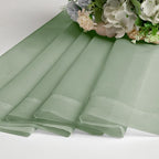 Aiyufeng Window Green Sheer Curtains 45 Inch Length 2 Panels Small Sheer Curtains & Drapes Clear Basic Rod Pocket Panel Bedroom Children Living Room Yard Kitchen, 40Wx45L