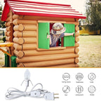 Accessory Cord with One Clear Light Bulb, 6 Feet UL Listed White Cord with On and Off Switch Plugs - Perfect for Holiday Decorations and Craft Projects, 2 Pack