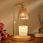 Amber Candle Warmer Lamp with Timer Dimmable,Birthday Gifts for Women Sister,House Warming Gifts New Home,Adjustable Height Wax Melt Warmer for Jar Candles,Ideal for Office,Bedroom Home Decor