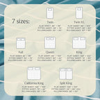 LuxClub 4 PC King Size Sheet Set Bed Sheets, Breathable Luxury Deep Pockets Wrinkle Free Cooling Sheets Machine Washable Hotel Bedding (King, Striped Light Blue)
