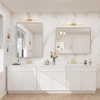 24x30 Inch Silver Bathroom Mirror, Brushed Metal Framed Vanity Mirror for Wall, Rounded Corner Rectangle Mirror, Anti- Rust (Horizontal/Vertical)