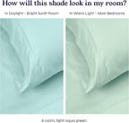 California Design Den Soft Twin Sheets Set - 400 Thread Count Sateen, 100% Cotton Sheets, Deep Pockets, Cooling and Durable Bedding Set for Dorm Rooms & Adults - Seafoam