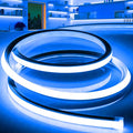 LED Strip Lights Blue,9.8ft 110-120V Neon Rope Lights,Flexible Silicone Outdoor Waterproof Neon Strip Lights for Bedroom,Mirror,Kitchen Cabinet, Living Room,Halloween Decor