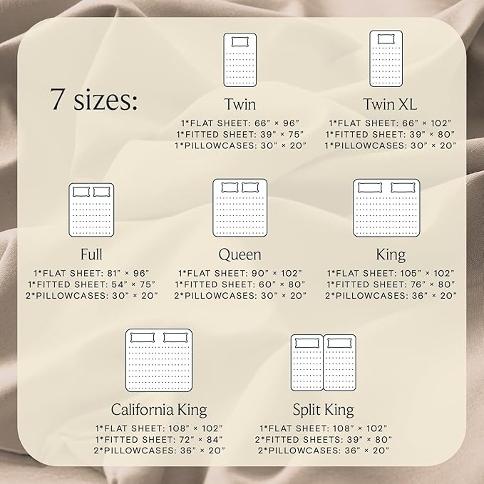 LuxClub Twin XL Sheets - Soft Twin Bed Sheets for-Boys-and-Girls-3 PC Deep Pockets Wrinkle Free-Kids-Fitted Sheets Machine Washable Hotel Bedding Silky Soft - Light Khaki Twin XL