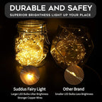 suddus 66ft 200 LED Outdoor String Lights, Warm White Christmas Fairy Light Battery Operated with Remote, Led Twinkle Lights for Bedroom, Dorm, Patio, Fireplace, Backyard, Garden, Xmas, Party, Indoor