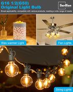30 Watt G50 Wax Warmer Light Bulbs, Replacing Bulbs for Full Size Scentsy Warmers, E12 Base G16.5 Globe Clear Bulb for Candle Wax Warmer, Long Lifespan, 120 Volt (6 Pack)