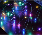 4-Pack 50 LEDs Multicolored Christmas Fairy Lights, Battery Operated Mini LED String Lights for Bedroom/Christmas/Parties/Wedding(Set of 4, Multi-Color)