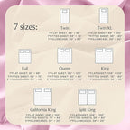 LuxClub 5 PC Sheet Set Bed Sheets Deep Pockets 16" Eco Friendly Wrinkle Free Cooling Machine Washable Hotel Bedding Silky Soft - Powder Pink Split King