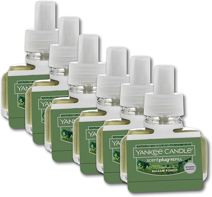 Yankee Candle ScentPlug Refill, Balsam Forest (Pack of 6)