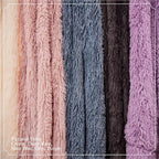 The Connecticut Home Co Throw Blanket Soft Fluffy Room Decor, 70x60, Cozy Warm Throws for Bed, Couch, Gifts for Women, Bedroom Cute Aesthetic Blankets Shag and Sherpa, Dusty Rose