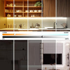 phopollo COB LED Strip Lights, 608 LEDs/m High Density Flexible 24V Led Lights with Remote & Touch Control, Dimmable 2700K-6500K for Bedroom, Kitchen, Cabinet Lighting-16.4ft