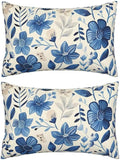 Throw Pillow Covers 28 x 35 Pillow Covers Set of 2 Couch Pillows for Living Room, Blue Throw Pillows with Invisible Zipper, Linen Accent Pillows Decorative Pillows Farmhouse Decor, Scandinavian J334