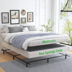 ALDRICH Low Profile Box Spring King Size,3 Inch Heavy Duty Metal Box Spring for King Bed,Mattress Foundation Non-Slip/No Noise/Easy Assembly (King)