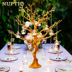 108 Pcs Mini Hanging Tealight Holder with LED Candles, 2.36in Hanging Glass Globes Candle Holder, Hanging Glass Terrarium Glass containers for Wedding Party Tree Decoration (Contains LED Candles)