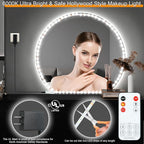 LED Vanity Mirror Lights for Makeup Dressing Table Vanity Set 13ft Flexible LED Light Strip Kit 6000K Daylight White with Dimmer and Power Supply, DIY Mirror, Mirror not Included